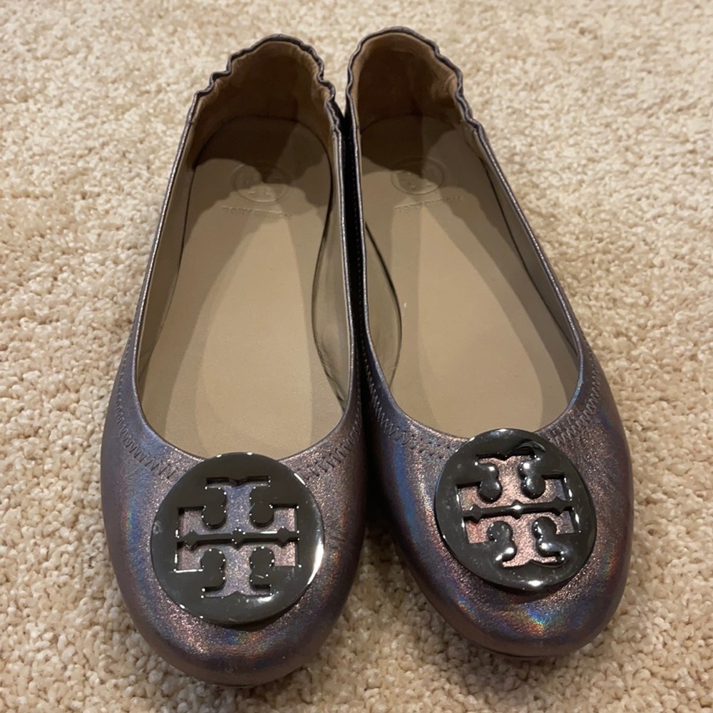 Tory Burch metallic flats 7.5